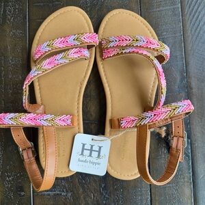 NWT’s Haute Hippie Beaded Kid’s Sandals - Size 5